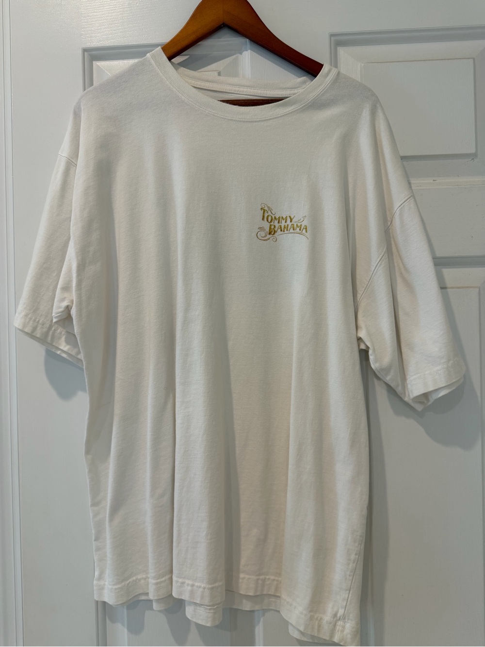 Tommy Bahama White Short-Sleeve Logo Tee